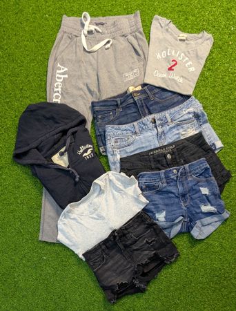 6492 - American Eagle, Hollister, Aeropostale and Abercrombie Short , T-Shirts, Hoodies and Trousers