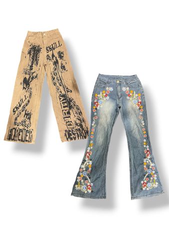 Y2k unique jeans
