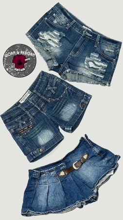 Y2k denim shorts WR1902