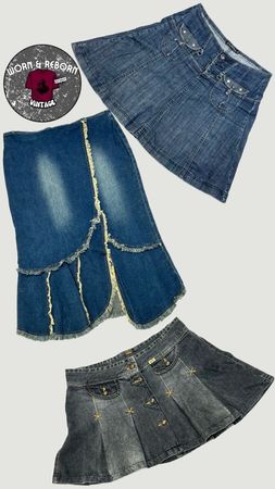 Y2k denim skirts WR1906