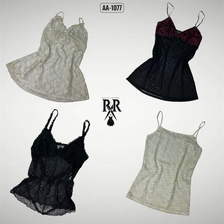 Y2k Black And White Cami (AA-1077)