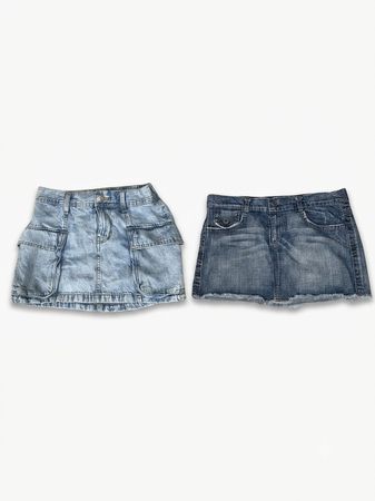 (FV-1885) Jupes en jean mini Y2K