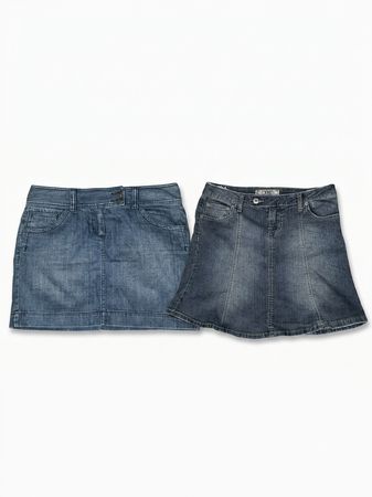(FV-1884) Y2K Denim Mini Skirts