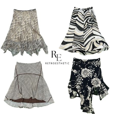 Y2K Prais Hilton Era Girl Poly Skirts RE-3444