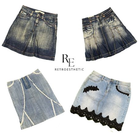 Y2K NYC IT GIRL DENIM MIDI SKIRT RE-3447