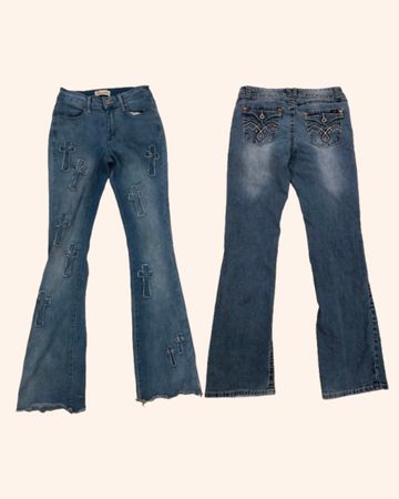 Y2K Flared Jeans (RSJ-125)