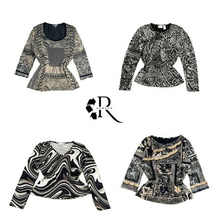 Y2K Gouchi Vibes Printed Full Sleeve Tops RW-2176