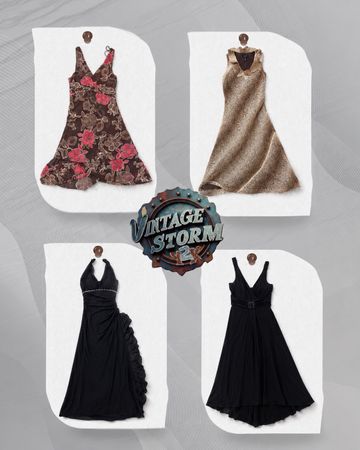 Y2K Grunge Poly Dress