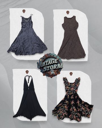 Y2K Grunge Poly Dress