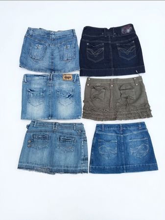 Vintage Y2K Denim Mini Skirt Pack (VM-41)