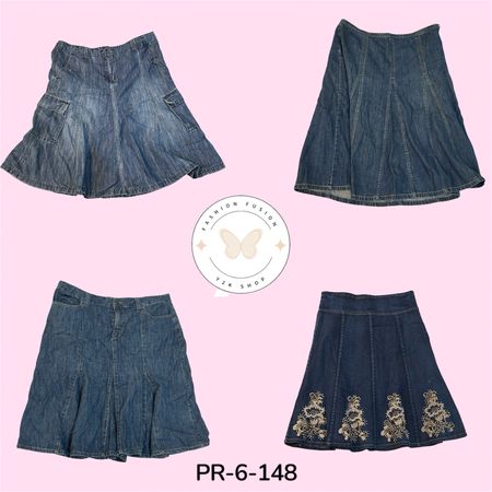 Washed Denim Maxi Skirt – Modern Casual Wardrobe Staple (PR-6-148)