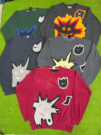 Upcycled Nike sweatshirt patchwork #41