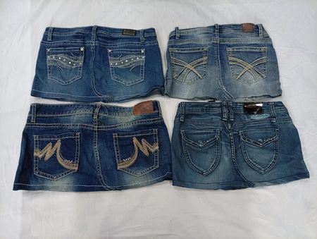 CR9621 Upcycle Y2K Mini-Jeansröcke
