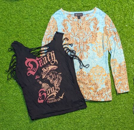 6512 - Y2K Style Blouses