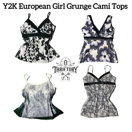Y2K European Girl Grunge Cami Tops TY-064