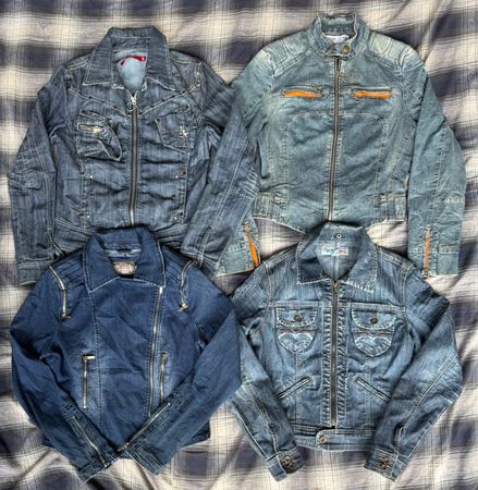 Denim zipper jackets 21 pieces