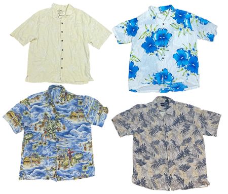 Men’s 2000s Hawaiian shirt 10 pcs At 1127