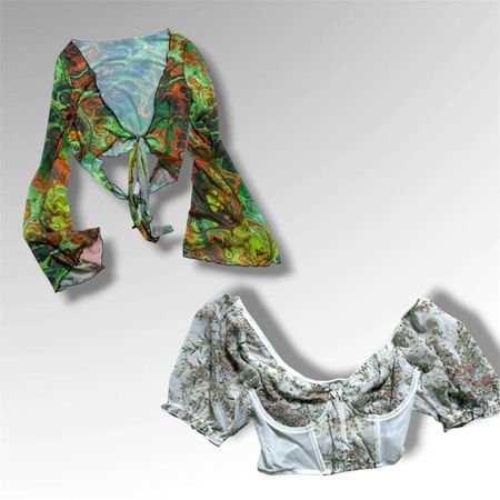 Mixed style top