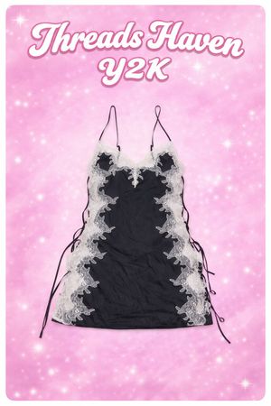 TH# 49 Y2K Silk Embroidered Dress Bundle | Lace Trim Fairycore & Coquette Dresses