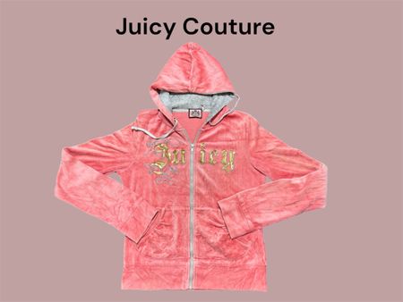 Vintage Juicy Couture Hoodie | Women’s Full Zip Sweatshirt | Y2K Style