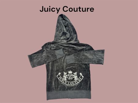 Women’s Juicy Couture Hoodie | Vintage Y2K Velour Zip Jacket | Casual Streetwear