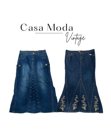 300626-3 Denim maxi skirts 10 pcs