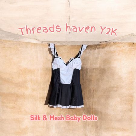 TH # 96 Y2K Mesh Rainbow Babydoll Bundle | Sheer Lace Fairycore & Coquette Lingerie Collection