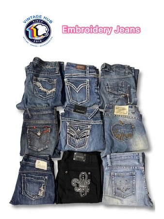 Embroidery Jeans