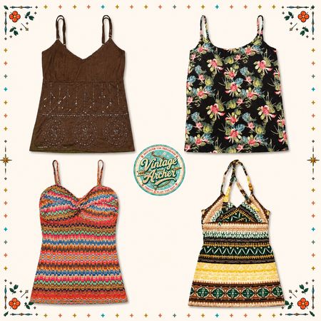 Y2K Embellished Cami Tops | Coquette Dream Edit | 10pcs (C1)