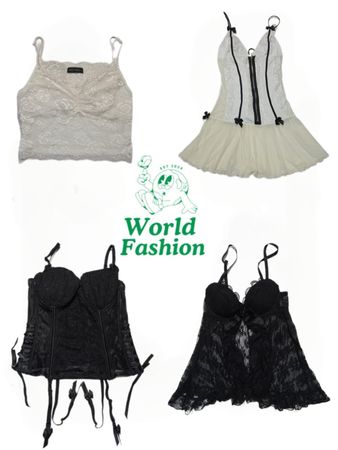 Y2k Mixed & Mesh Romantic Corset Top (WF010)