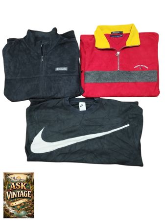 Mix brand fleece jackets like Colombia champion Nike adidas kappa quick silver Tommy Hilfiger