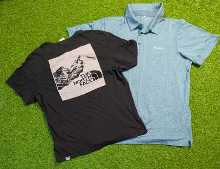6534 - The North Face, Columbia Half Sleeves T-Shirts,¼ zip