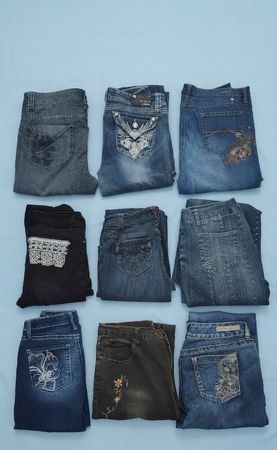 Y2K Flare Bootcut Jeans Vl53