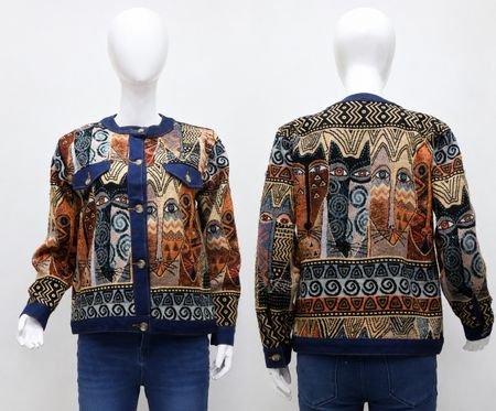 CR1875 UPCYCLED TAPESTRY JACKET