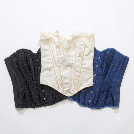 Vintage Y2K Lace & Satin Corset Tops