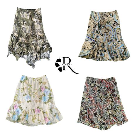 Y2K Unique Girl Poly Midi Skirt RW-2182