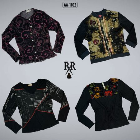Y2k Gothic Full Sleeve Tops (AA-1102)