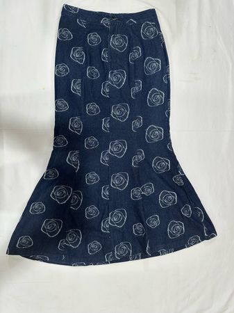 Y2K Denim Maxi Skirts B#228