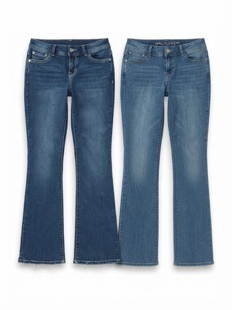 (FV-1911) BoyFriend Denim Flared Jeans