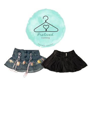 Y2k Denim mini skirts (220626-43)