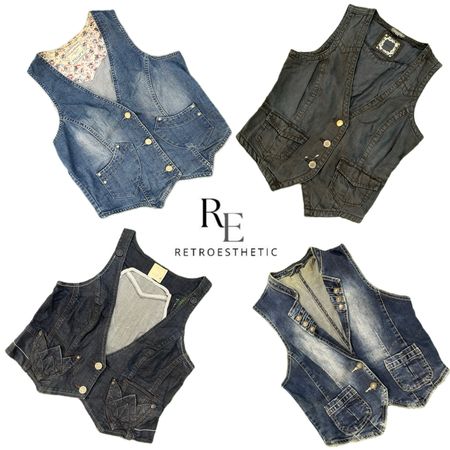 Y2K Unique Girl waistcoat  RE-3451