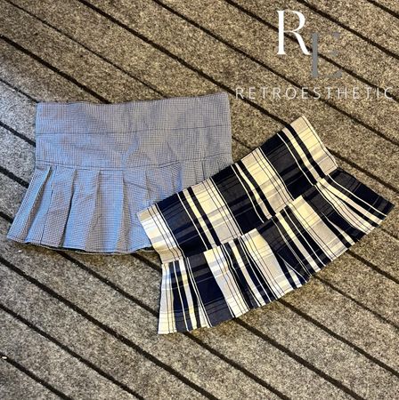 Jupes mini en coton Y2K recyclées