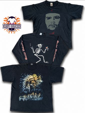 Vintage Music Band print T Shirt Y2K Heavy Metal Graphic printed T-Shirts