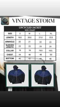 Upcycled Denim Hooded Jackets