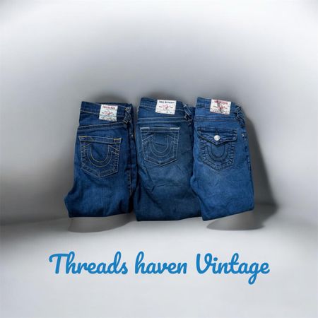 TH# 214 True Religion Y2K Skinny Jeans | Designer Premium Denim | Low Rise Stretch Vintage