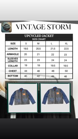 Upcycled Levi’s Striped Denim Jacket