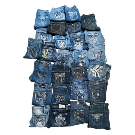 Y2K Embellished & Embroidered Jeans