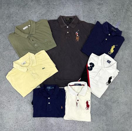 Ralph Lauren and Lacoste Polos 20 Pcs