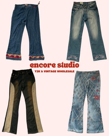 Y2K Paris Era Flared Denim Jeans (ES#9)