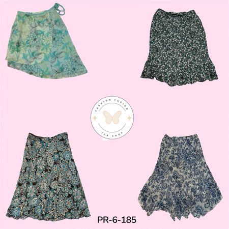 Abstract Print Poly Skirt – Modern Casual Wear (PR-6-185)